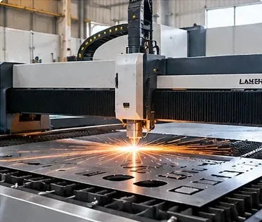 Laser Cutting Machine – industrial equipment illustration